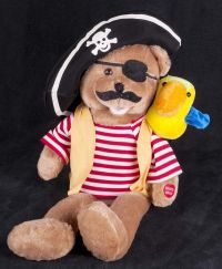 Chantilly Lane Capt Salty Pirate & Pepper Bird Animated Singing Plush